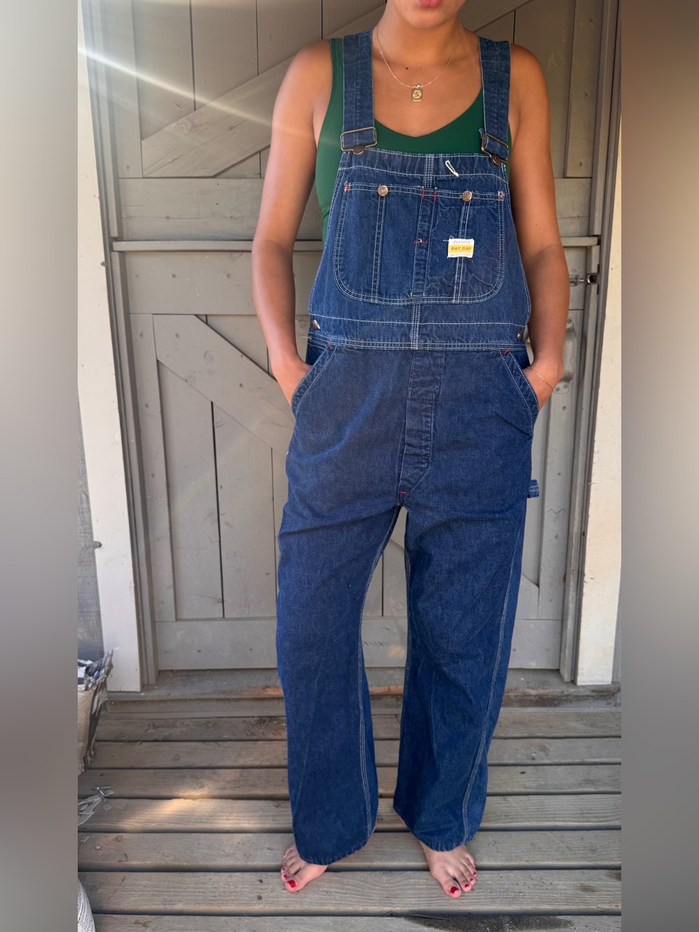 Vintage 1950s Pennie’s Pay-Day ‘Square Bak’ Union Made Sanforized Denim Overalls